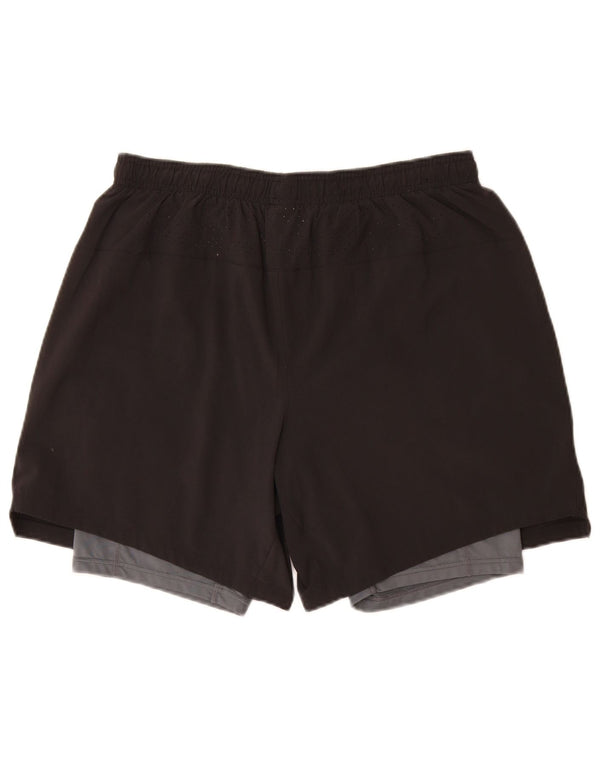 New Balance Mens Sport Shorts Large  Black Colourblock Polyester