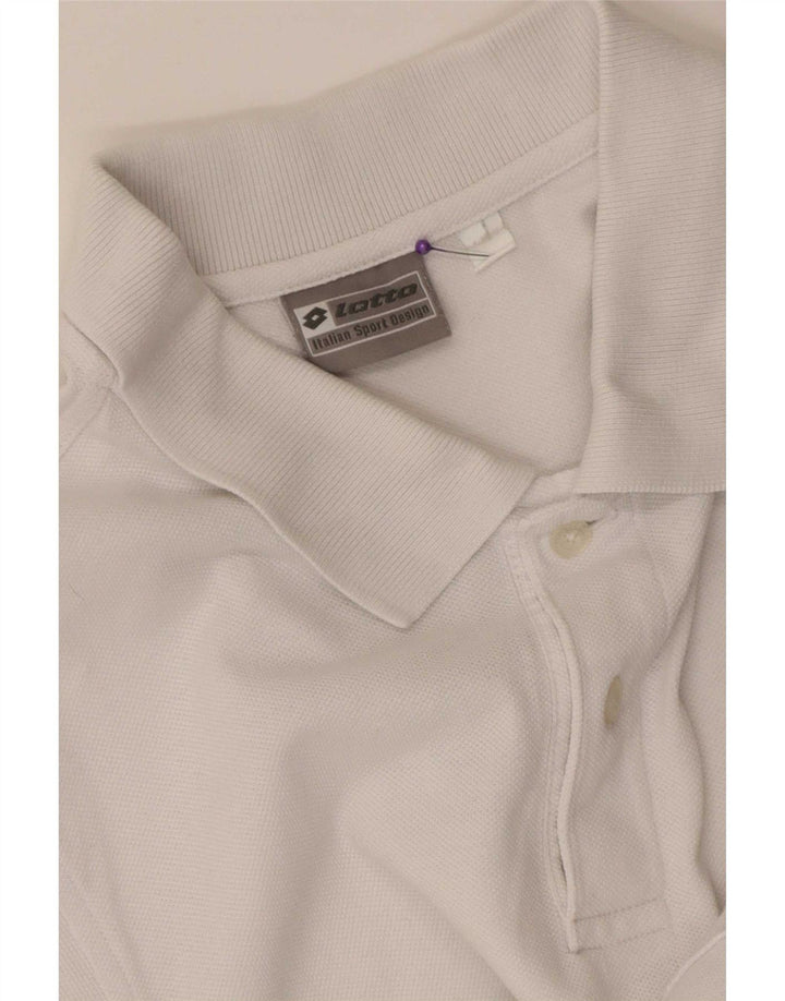 Lotto Herren-Poloshirt, Größe L, Weiß