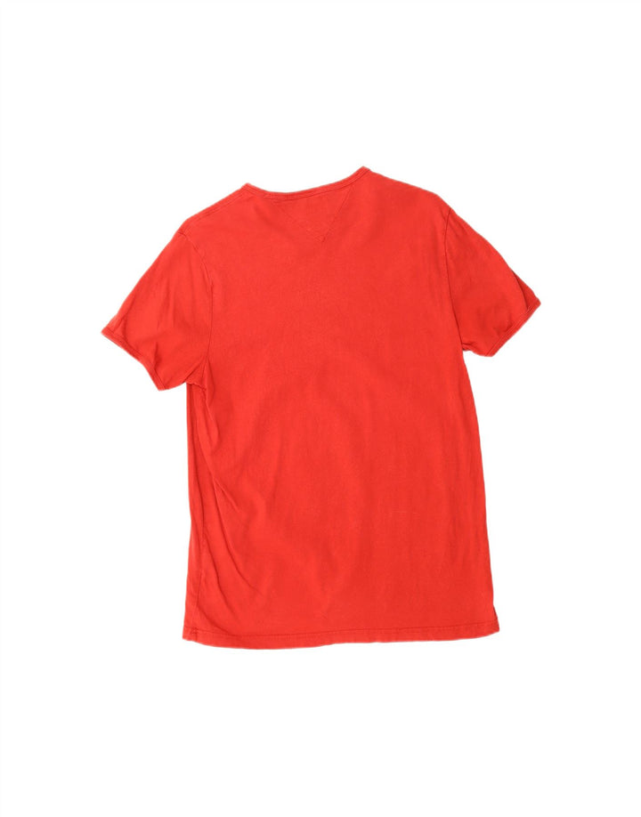 TOMMY HILFIGER Mens T-Shirt Top Medium Red Cotton