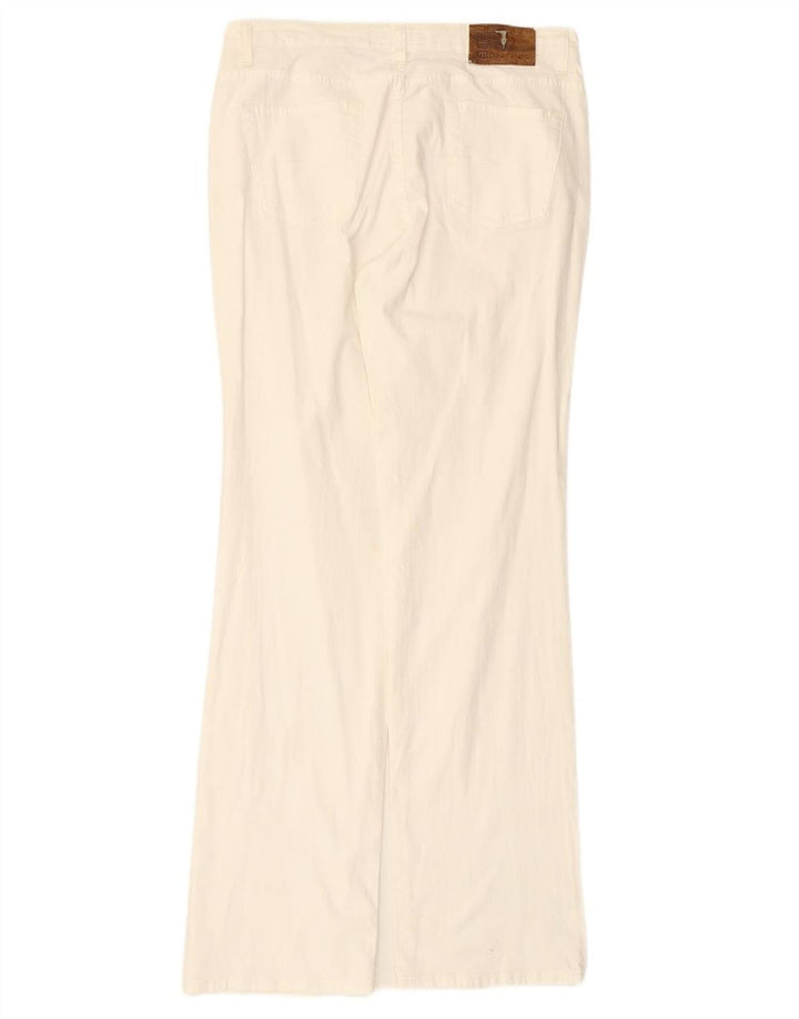 TRUSSARDI Gerade Freizeithose für Herren IT 47 Small W31 L33 Weiße Baumwolle