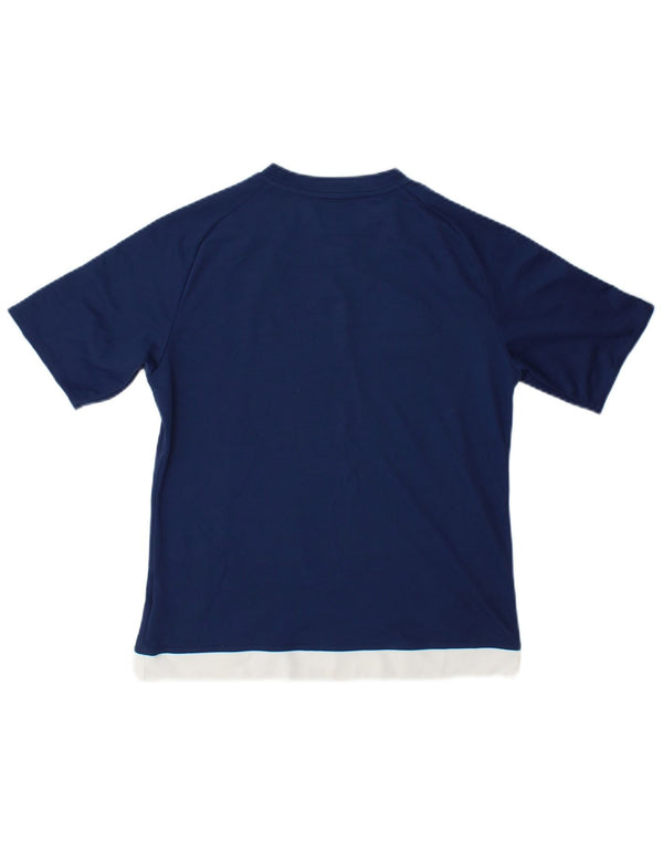 Adidas Jungen Climalite T-Shirt Top 13-14 Jahre Marineblau Farbblock