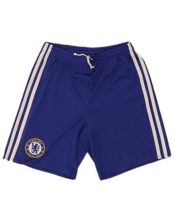 ADIDAS Chelsea FC Grafik-Sportshorts für Jungen, 11–12 Jahre, blaues Polyester