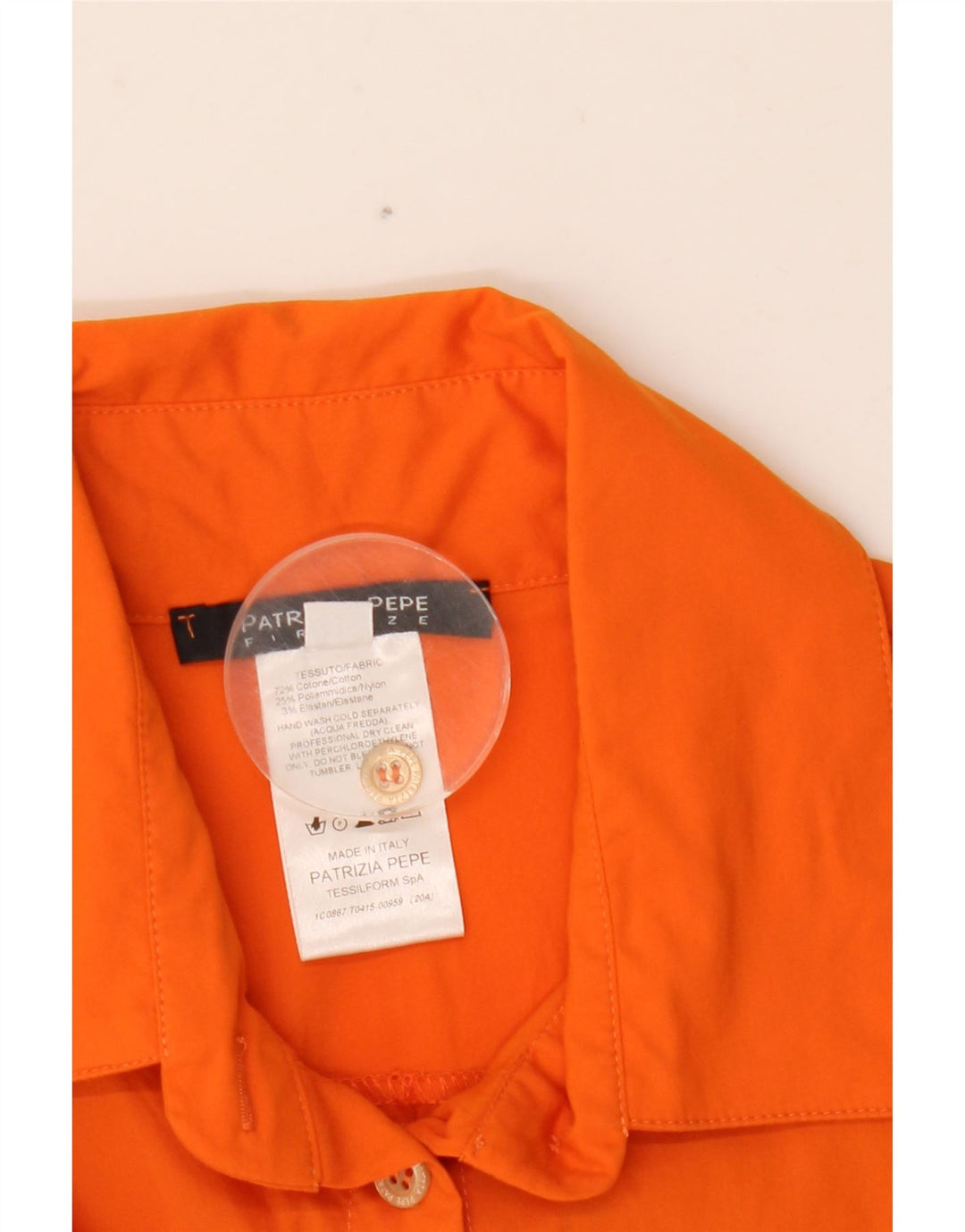 PATRIZIA PEPE Damen-Body IT 42 Mittelorange Baumwolle