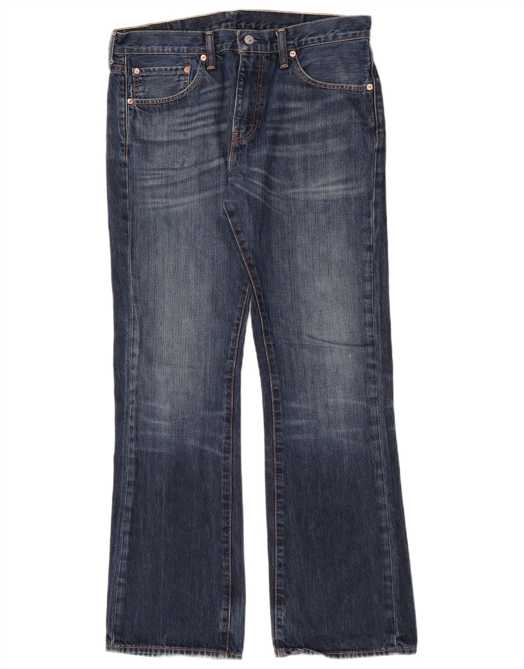 Levi's Herren 527 Bootcut Jeans W34 L32 Blaue Baumwolle