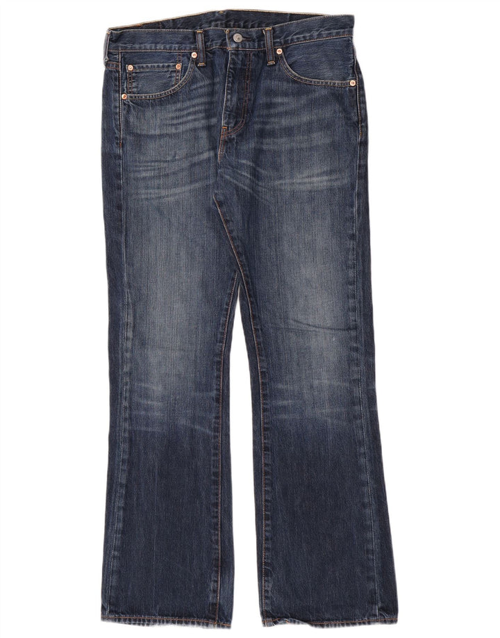 Levi's Herren 527 Bootcut Jeans W34 L32 Blaue Baumwolle