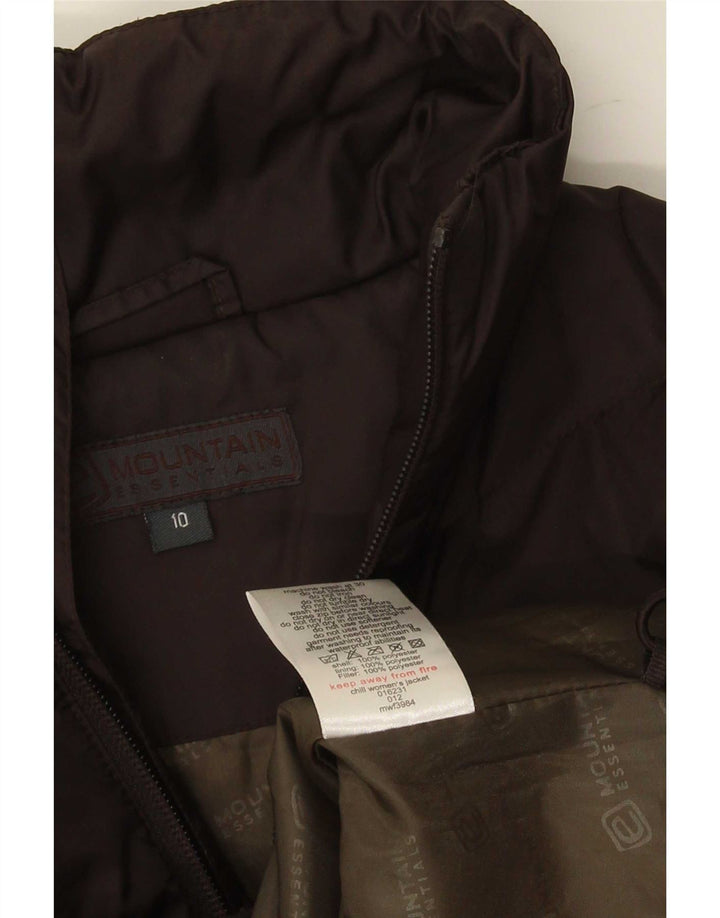 Mountain Essentials Damen Übergroße wattierte Jacke UK 10 Small Braun