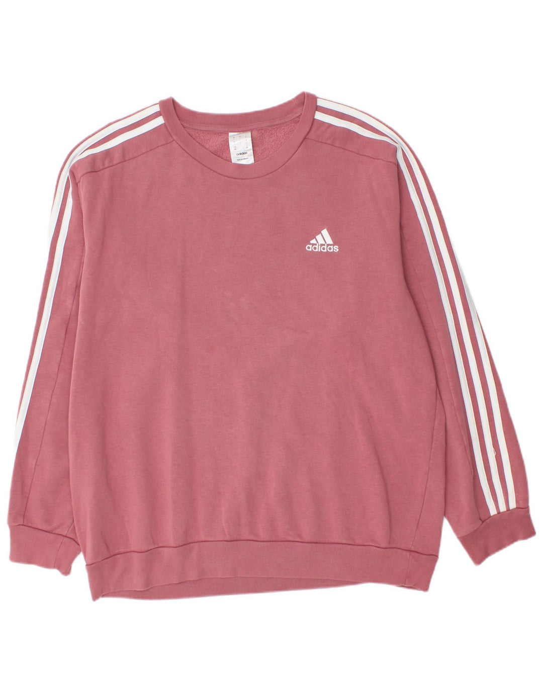 Adidas Herren Sweatshirt Pullover große rosa Baumwolle
