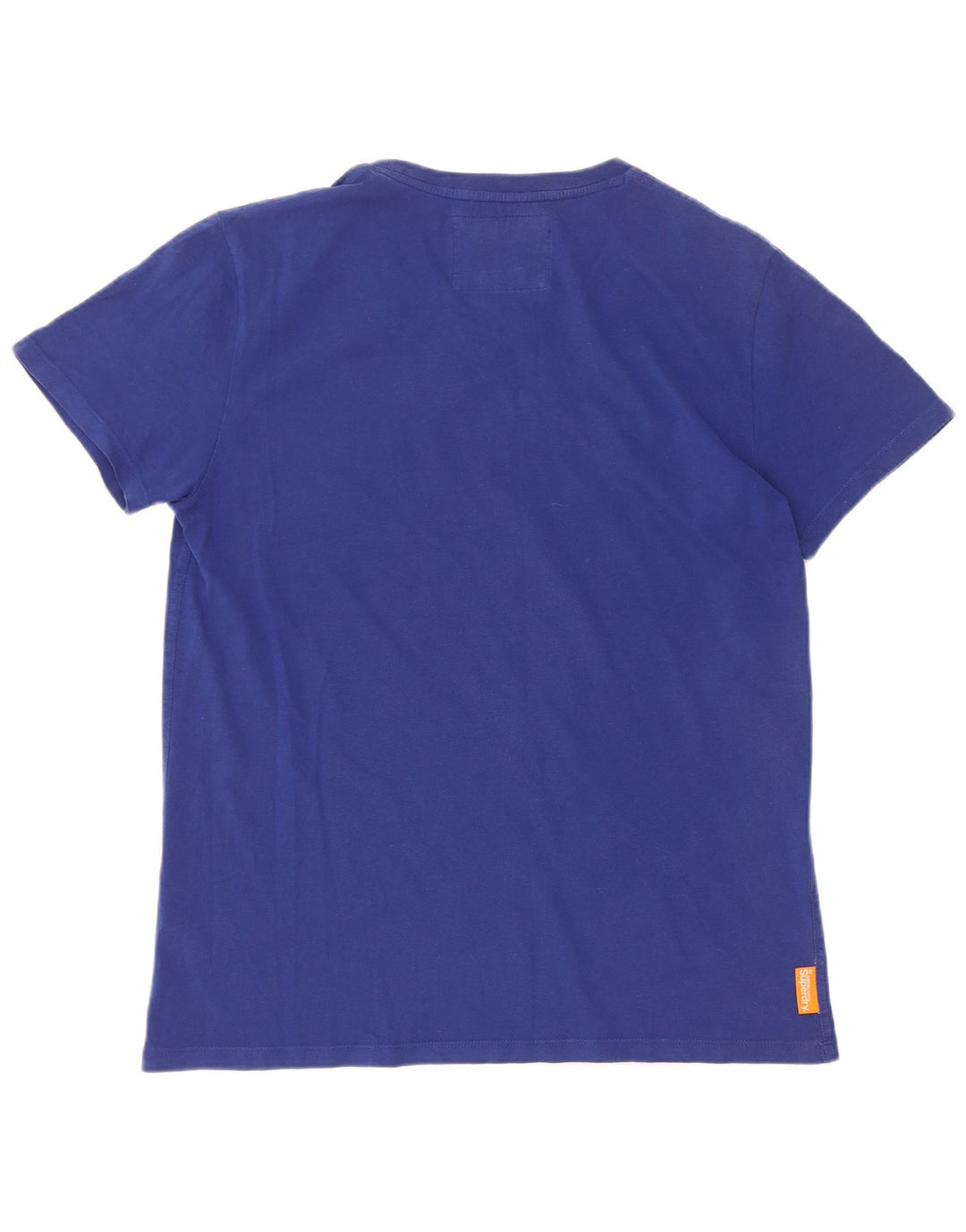 Superdry Herren T-Shirt Top Large Blau Baumwolle