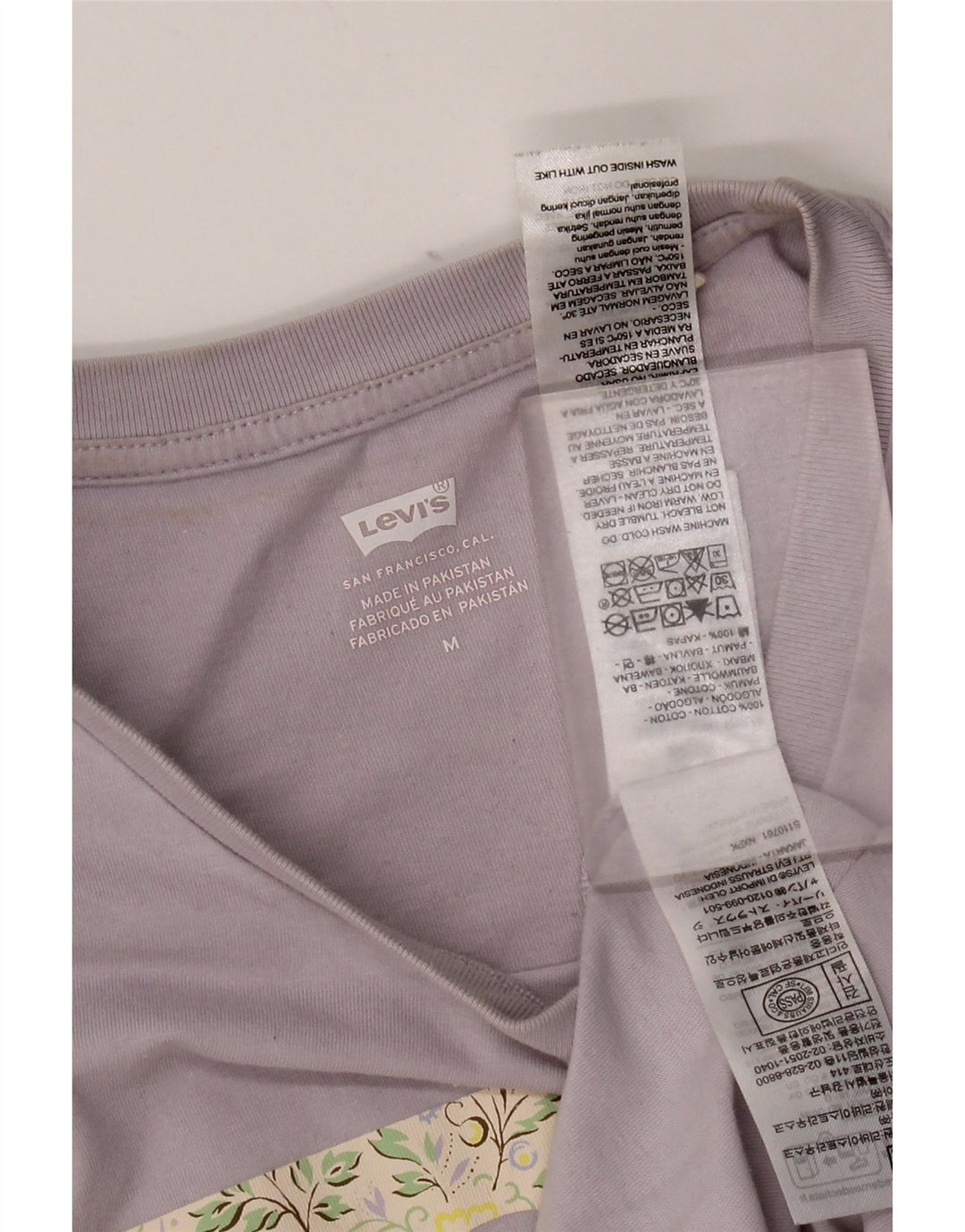 Levi's Damen-T-Shirt mit Grafik, UK 12, mittelviolett, Baumwolle