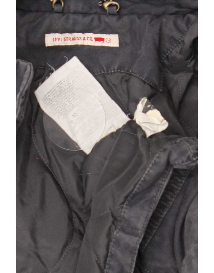 Levi's Damen-Utility-Jacke mit Kapuze, UK 14, mittelmarineblaue Baumwolle