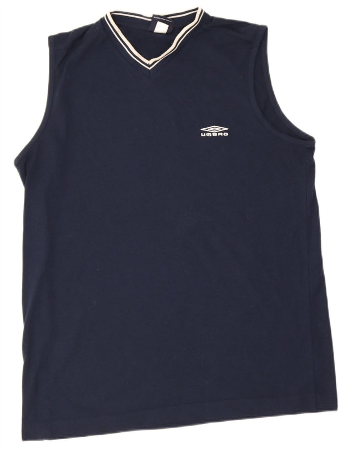 Umbro Herren-Weste-Top, groß, marineblau, Polyester
