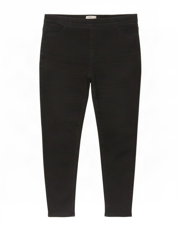 Marks & Spencer Damen Jegging-Jeans UK 18 XL W36 L26 Schwarze Baumwolle