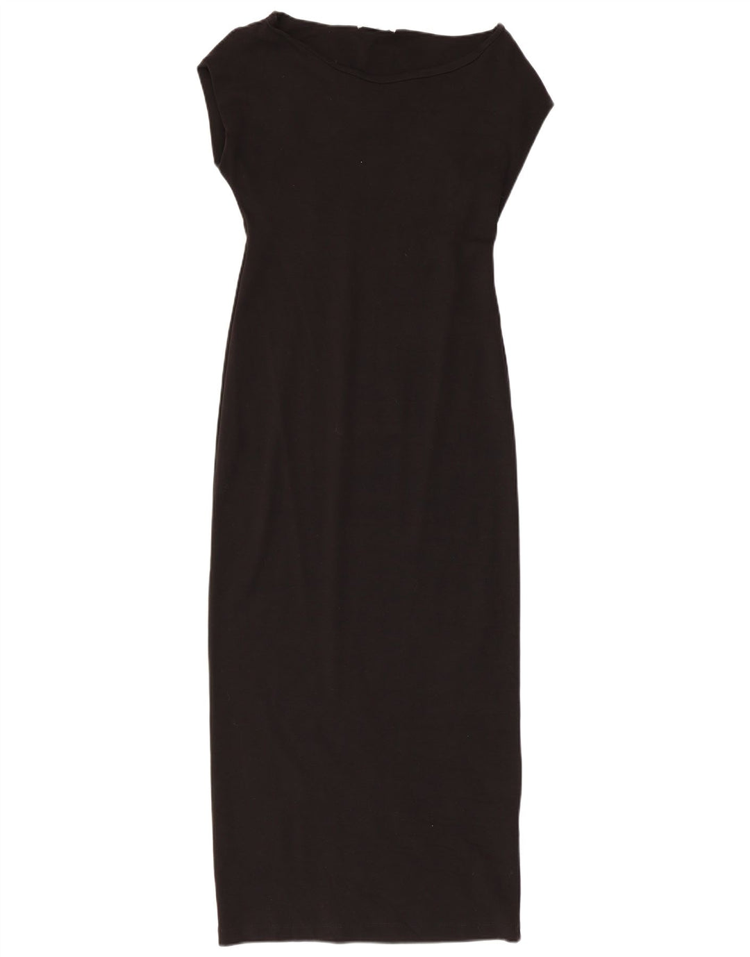 Zara Damen Maxikleid UK 14 Große schwarze Baumwolle