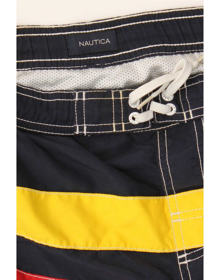 Badeshorts für Jungen von Nautica, 11–12 Jahre, mehrfarbig gestreift