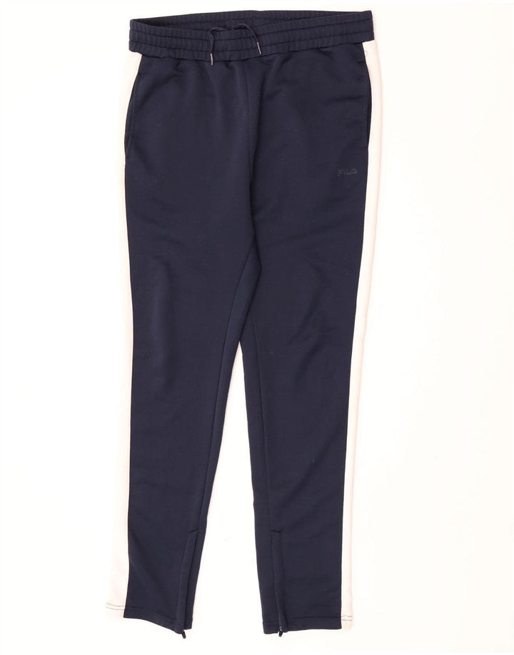 Fila Herren-Trainingshose, Mittelblau, Farbblock-Polyester