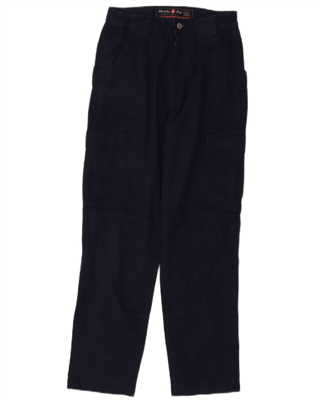 Murphy & Nye Gerade Herren-Cargohose W29 L29 Marineblaue Baumwolle