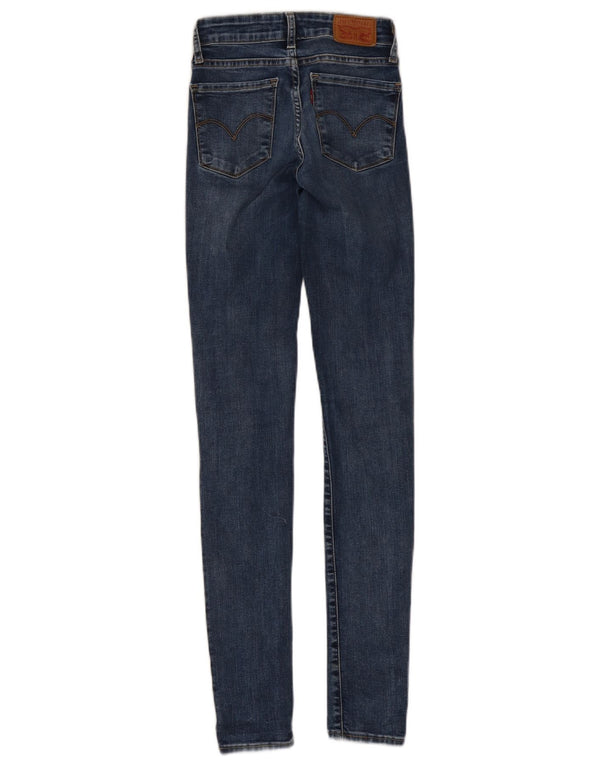 Levi's Damen 711 Skinny Jeans W23 L32 Blaue Baumwolle