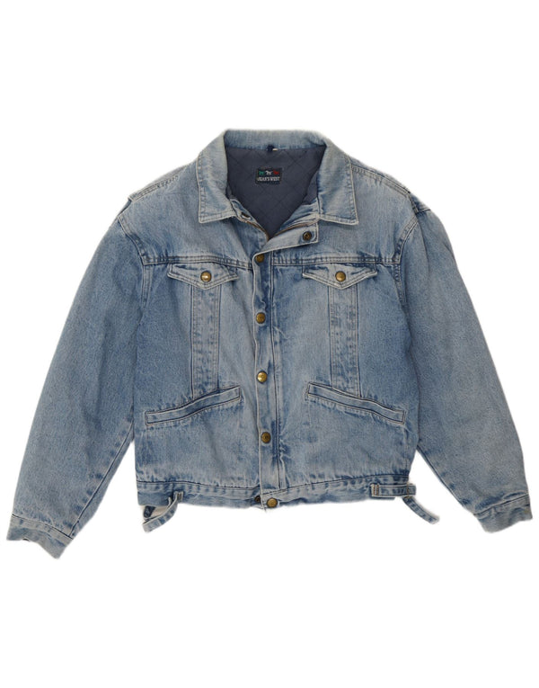 Jean's West Mens Denim Jacket UK 38 Medium Blue