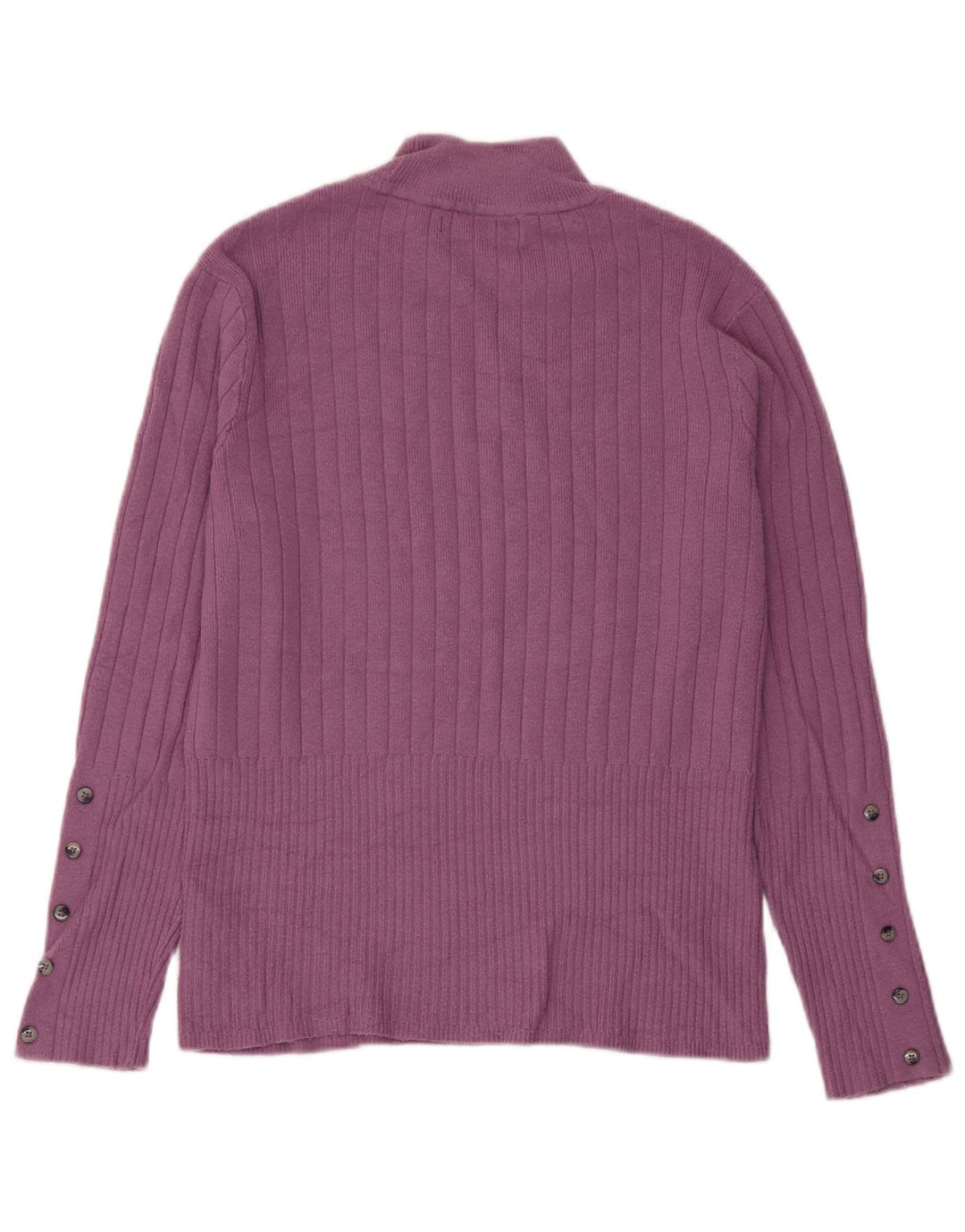 Marks & Spencer Damen-Pullover mit Rollkragen, UK 12, Mittelviolett