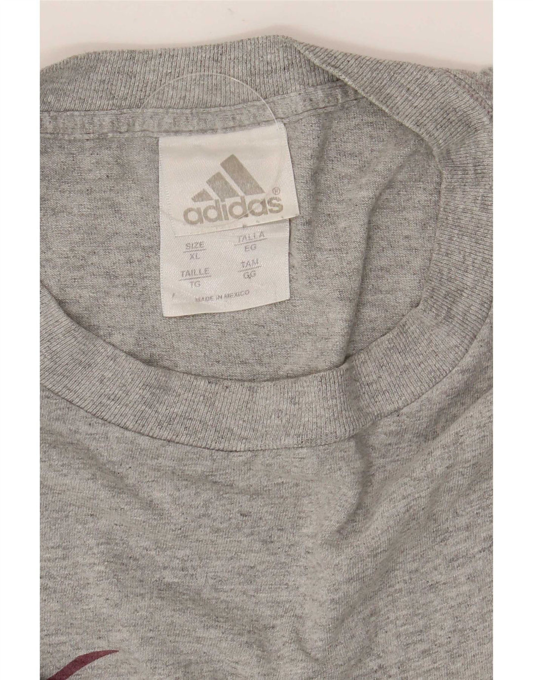 Adidas Herren Graphic Top Langarm XL Grau Baumwolle