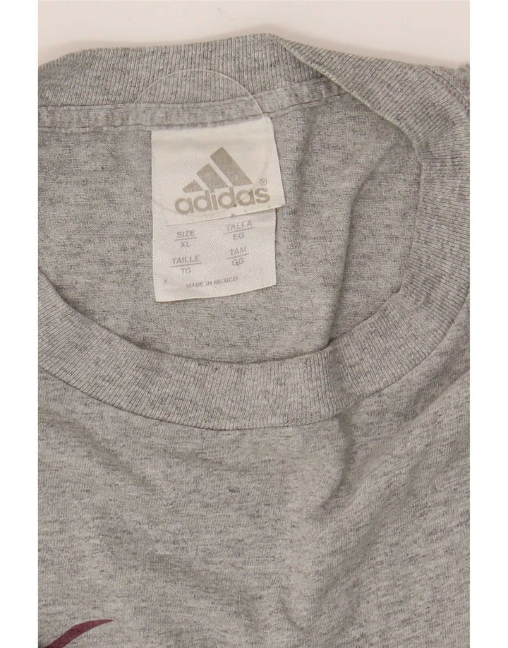 Adidas Herren Graphic Top Langarm XL Grau Baumwolle