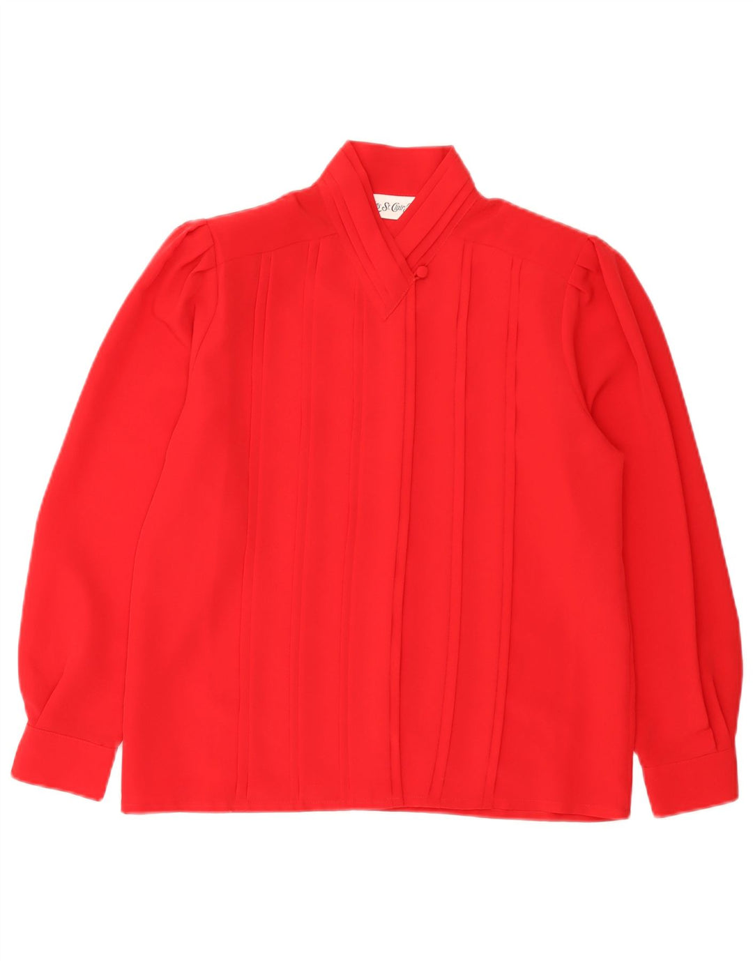 Yves St. Clair Petites Damen Hemdbluse US 8 Mittelrotes Polyester