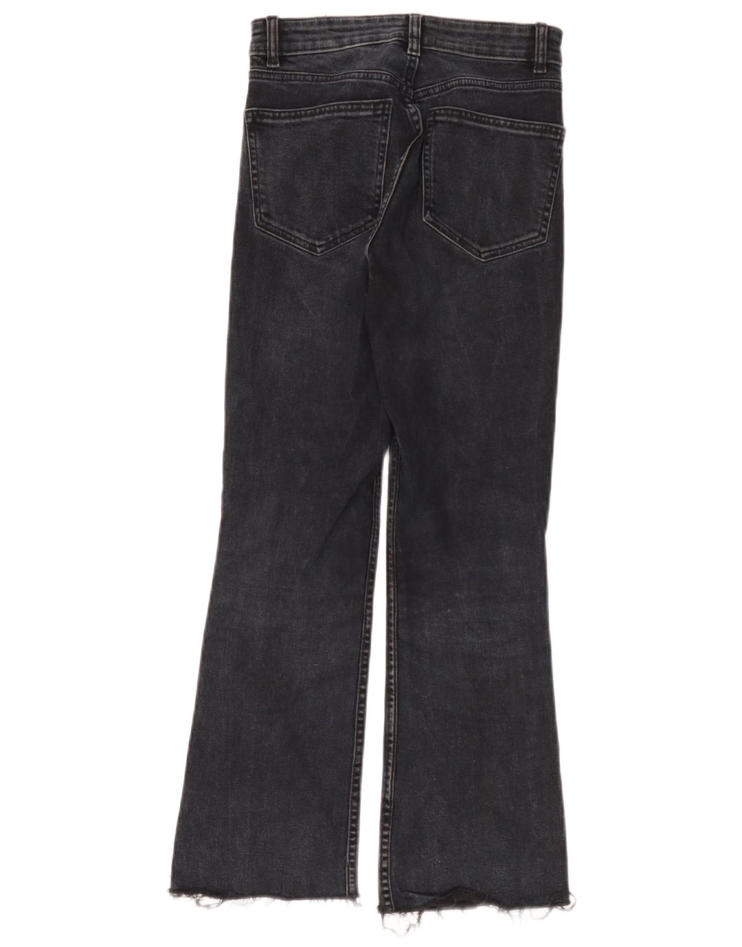 Zara Damen Schlagjeans EU 38 Small W28 L26 Schwarz