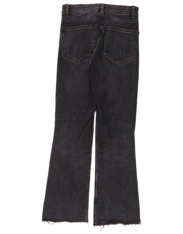 Zara Damen Schlagjeans EU 38 Small W28 L26 Schwarz