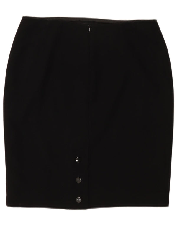 Minuet Damen Bleistiftrock UK 14 Large W32 Schwarz Polyester