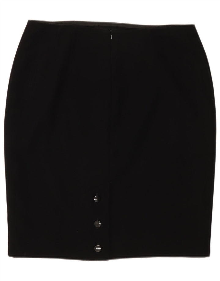 Minuet Damen Bleistiftrock UK 14 Large W32 Schwarz Polyester
