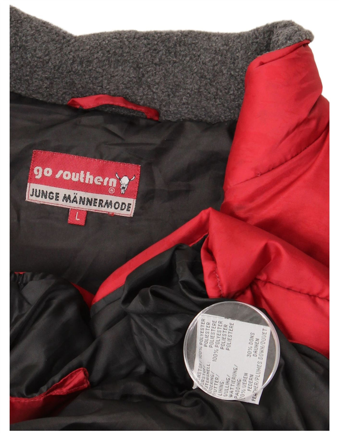 Gepolsterte Weste für Herren von Southern, UK 40, Größe L, Rot, Polyester