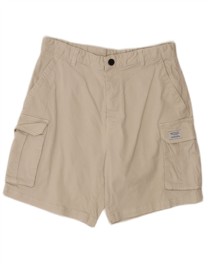 Zara Herren Cargoshorts EU 40 Medium W31 Beige Baumwolle