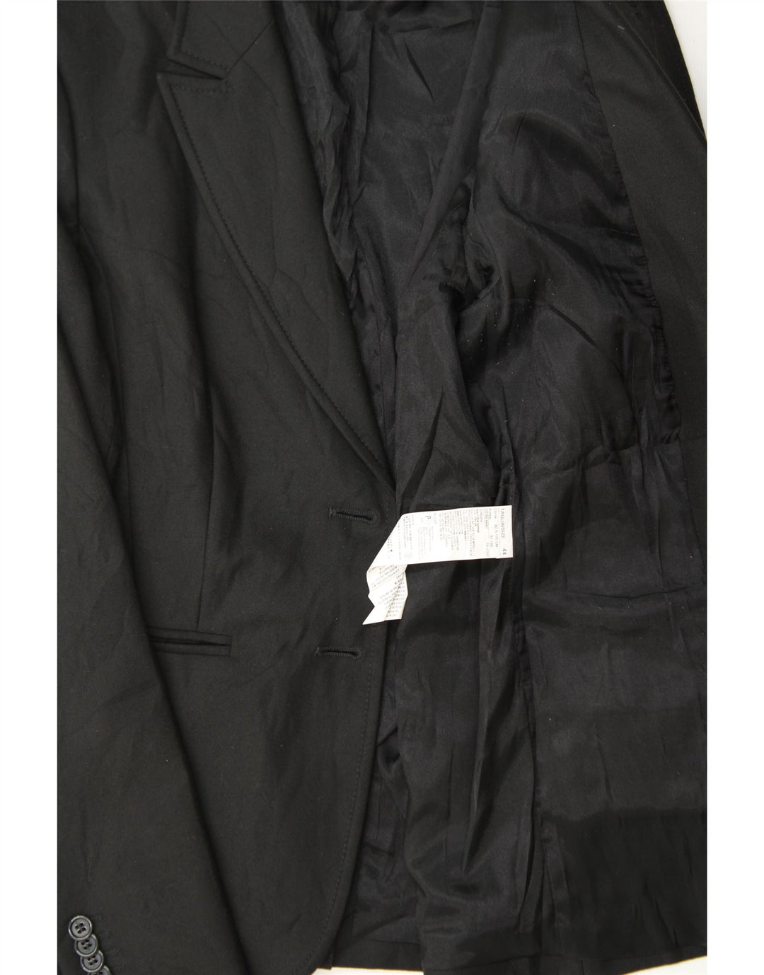 BENETTON Womens 2 Button Blazer Jacket IT 44 Medium Black Polyester Vintage Benetton and Second-Hand Benetton from Messina Hembry 