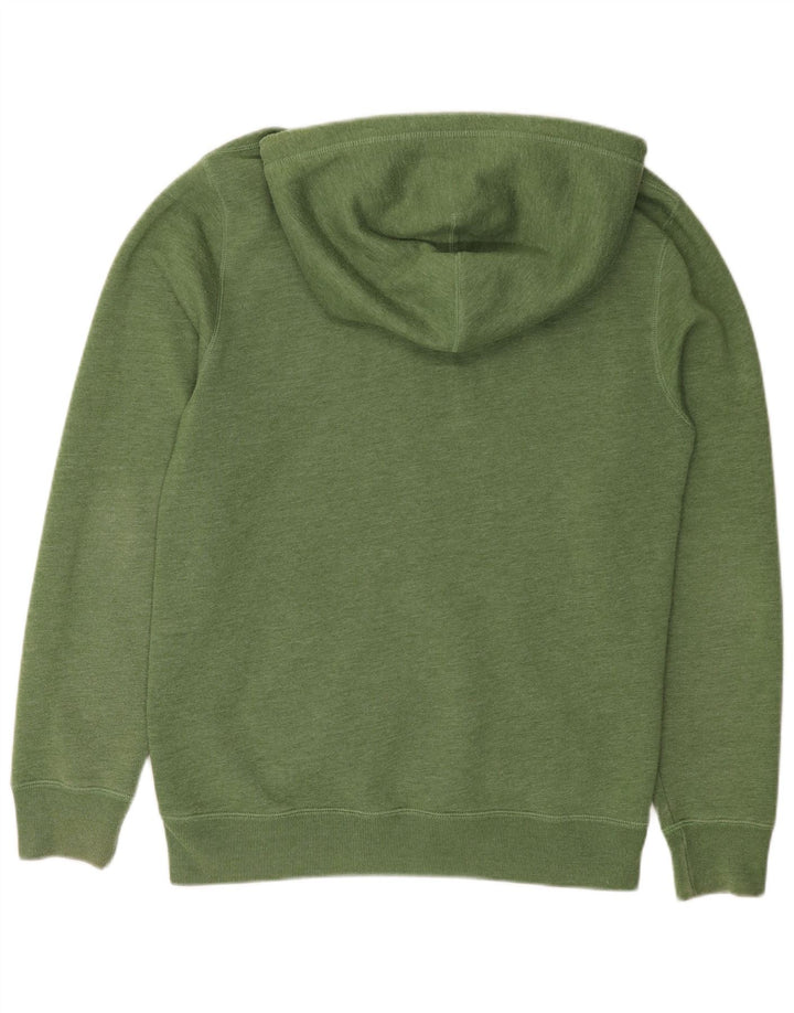 JACK WILLS Herren-Kapuzenpullover mit grafischem Reißverschluss, groß, grüne Baumwolle