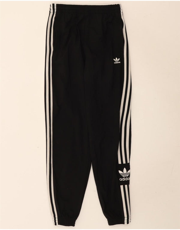 Adidas Damen Trainingshose Jogger UK 8 Small Schwarz Nylon