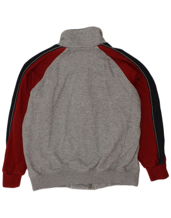 CHAMPION Jungen-Trainingsanzugoberteil mit Grafik, 5–6 Jahre, XS, Grau, Farbblock