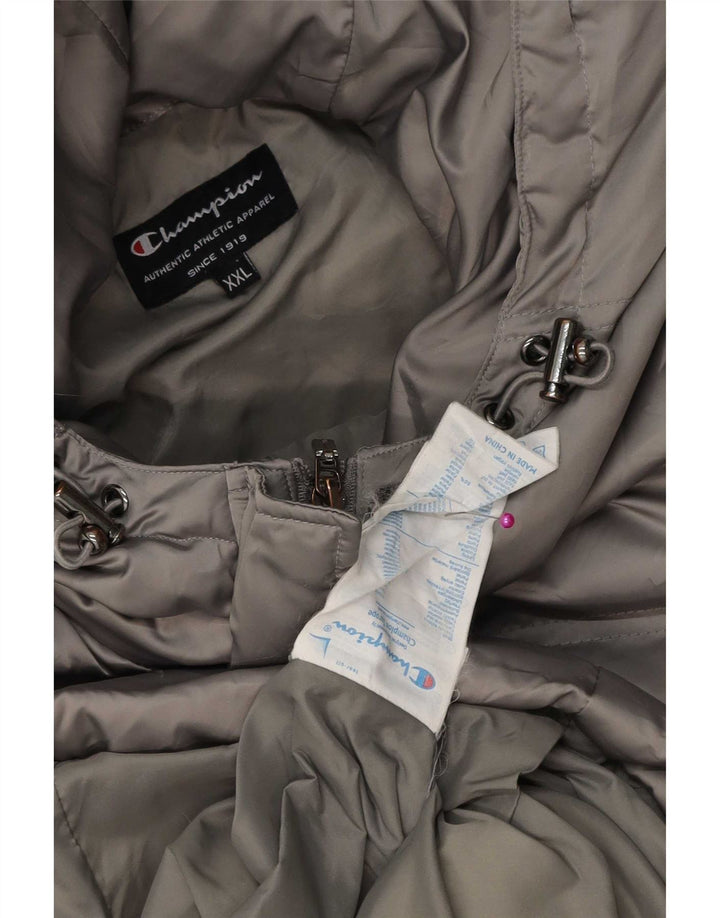 Champion Damen Kapuzen-Duffle-gepolsterter Mantel UK 20 2XL Grau Polyester