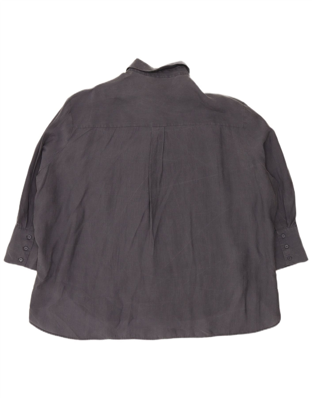 Zara Damen Longline-Oversize-Hemd UK 18 XL Marineblau