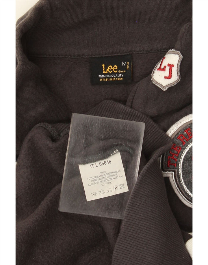 Lee Womens Kansas Trainingsanzug-Oberteiljacke UK 12 Mittelgrauer Farbblock