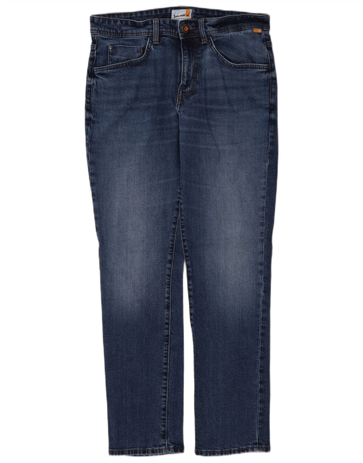 Timberland Herren Slim Jeans W32 L32 Blaue Baumwolle
