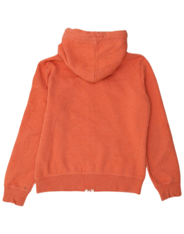 Superdry Damen-Übergroßer Kapuzenpullover mit Reißverschluss, UK 12, Mittelorange, Baumwolle