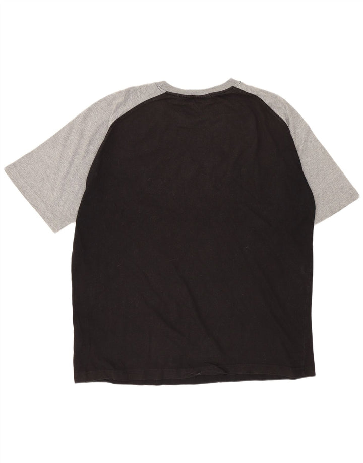 FILA Herren T-Shirt mit Grafik, XL, Schwarz, Farbblock