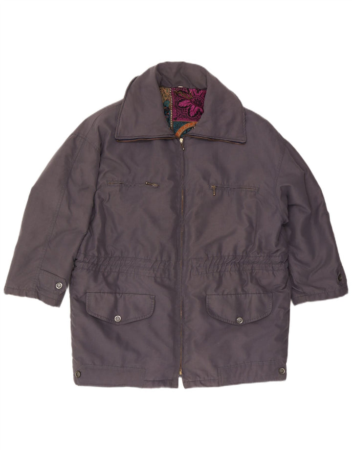 Vintage Damen Utility Jacke UK 16 Large Grau