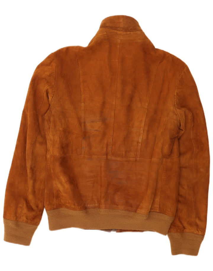 Vintage Herren Wildleder Bomberjacke IT 52 XL Braun