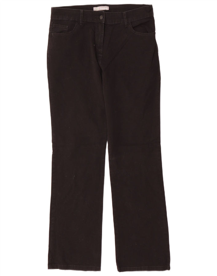 MARKS & SPENCER Damen Straight Jeans W32 L30 Schwarz