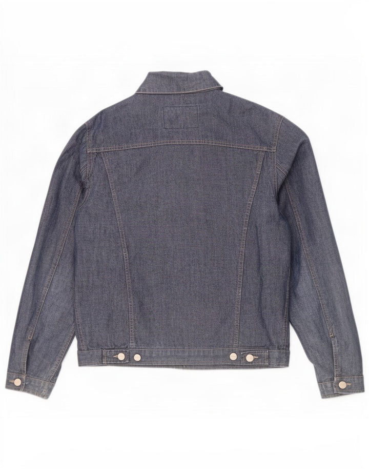Trussardi Jeans Herren Jeansjacke UK 40 Large Blau Baumwolle