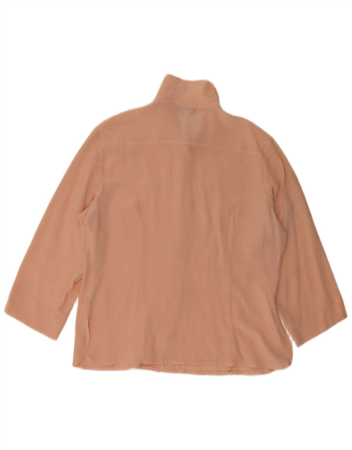 Project Damen-Hemdbluse, UK 16, Größe L, rosa Seide