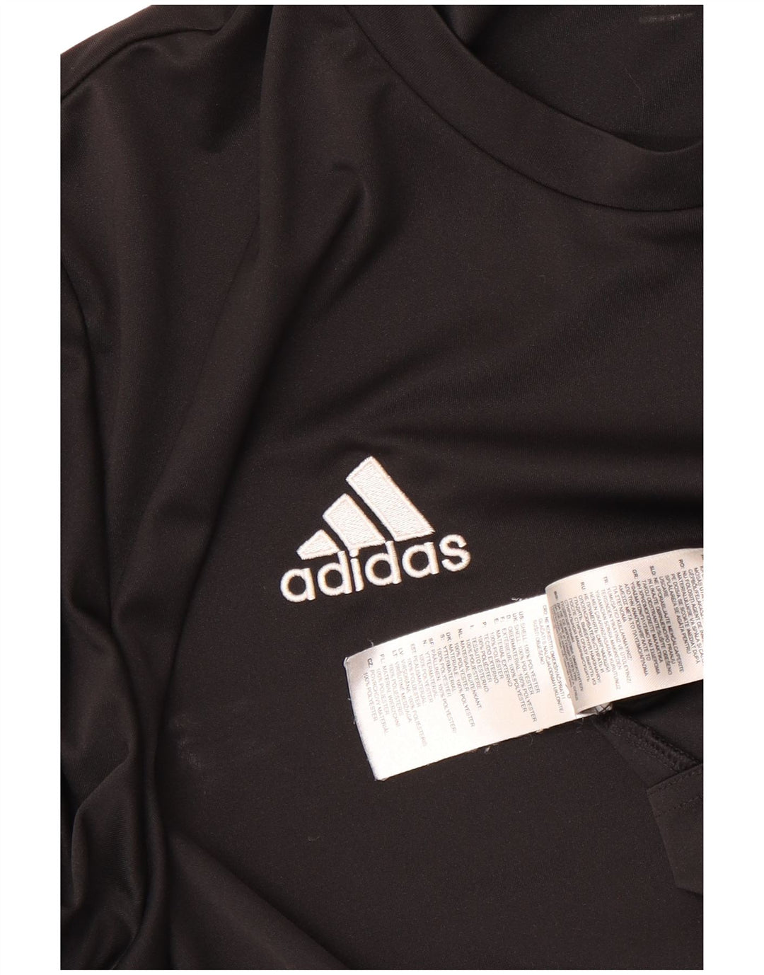 Adidas Herren Climalite T-Shirt Top Large Schwarz Polyester