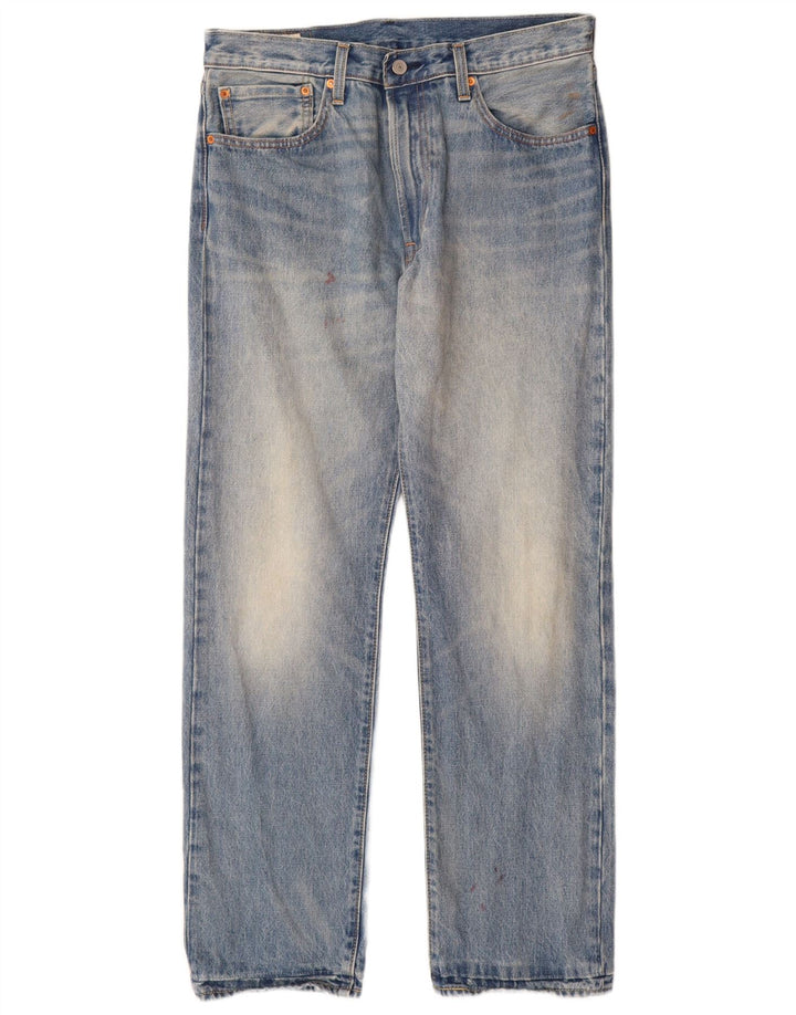 Levi's Herren 551 Straight Jeans W34 L32 Blaue Baumwolle