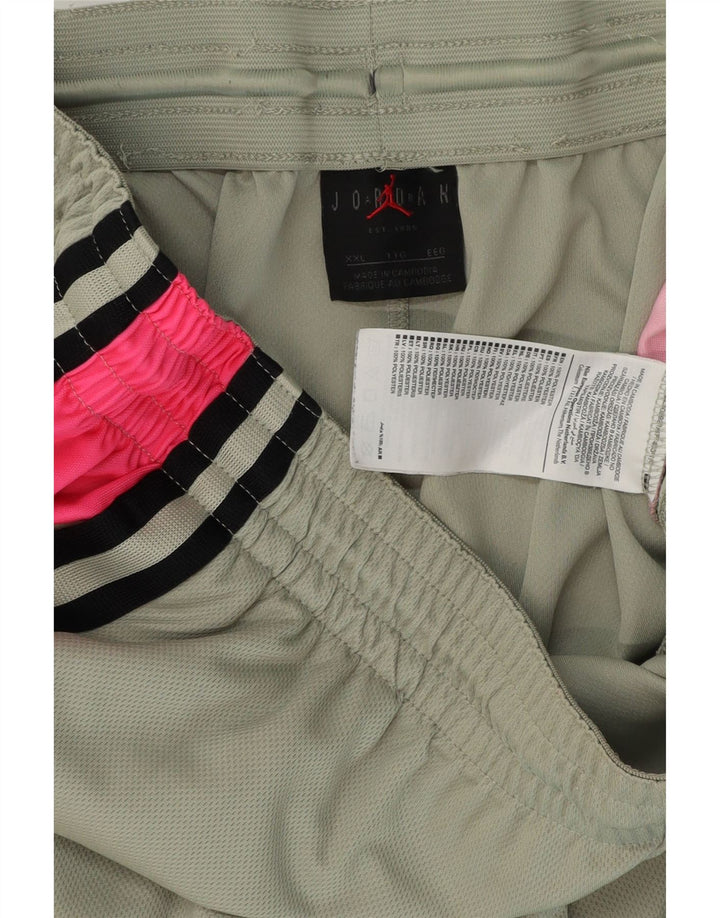 Jordan Herren Graphic Sport Shorts 2XL Graues Colourblock-Polyester